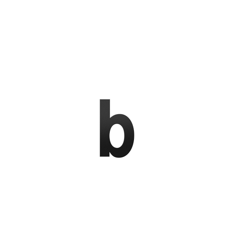 Betekenisvol Susteen merknaam Huisnummer toevoeging letter 'b' zwart, 156 mm - Ten Hulscher bv