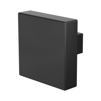 GPF8950.61 zwart vierk. knop 60x60mm