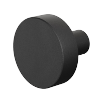 GPF8952.61zwart vlakke knop 52x16mm
