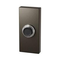 Dark deurbel rechthoekig zwarte button