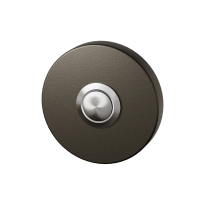 Dark blend deurbel rond RVS button