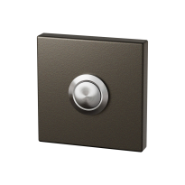 Dark blend deurbel vierkant RVS button