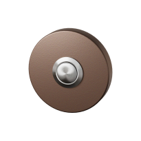 Bronze blend deurbel rond RVS button