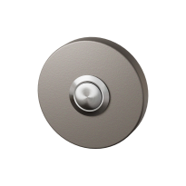 Mocca blend deurbel rond RVS button