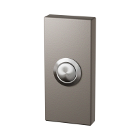 Mocca deurbel rechthoekig RVS button