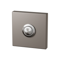 Mocca blend deurbel vierkant RVS button