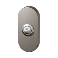 Mocca blend deurbel ovaal RVS button