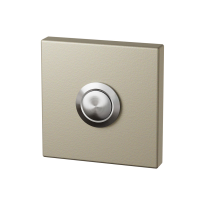 Champagne deurbel vierkant RVS button