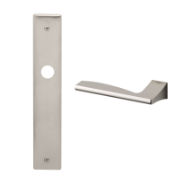 1030L Link deurkruk op langschild linkswijzend, mat nikkel
