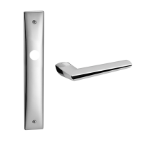 1080 Isi deurkruk op schild PC72, chroom