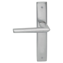 1080L Isi deurkruk op schild PC92 linkswijzend, satinchrome
