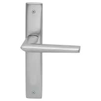 1080R Isi deurkruk op schild PC92 rechtswijzend, satinchrome