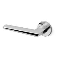 1081L Isi deurkruk op rozet linkswijzend, chrome