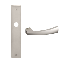 1130 Mitos deurkruk op schild WC63/8, mat nikkel