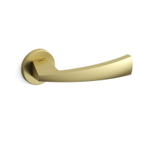 1131R Mitos deurkruk op rozet rechtswijzend, satinmessing