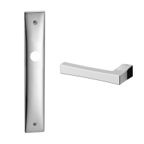 1160L Telis deurkruk op schild BB56 linkswijzend, chroom