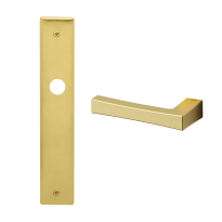 1160L Telis deurkruk op schild BB72 linkswijzend, satinmessing