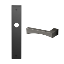 1170L Life deurkruk op schild BB72 linkswijzend, grafiet