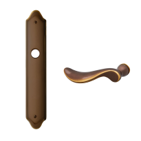 1210L Norma deurkruk op langschild PC72 linkswijzend, brons