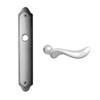 1210R Norma deurkruk op langschild PC55 rechtswijzend, chroom