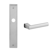 1290 Fan deurkruk op schild BB56, satinchrome