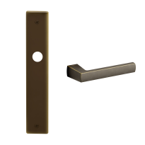 1290 Fan deurkruk op schild WC63/8, imperial brons