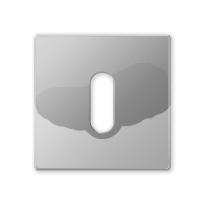 1291/B sleutelrozet 50x50x6mm chrome