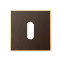 1291/B sleutelrozet 50x50x6mm mat brons