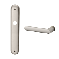 1300L Zante deurkruk op schild PC72 linkswijzend, mat nikkel