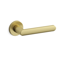1301 Zante deurkruk op rozet, satinmessing