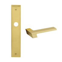 1370 Jet deurkruk op schild BB72, satinmessing