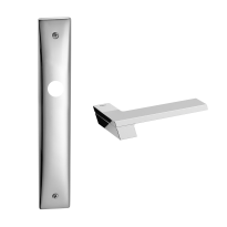 1370R Jet deurkruk op schild PC72 rechtswijzend, chroom