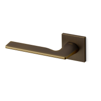 1461L Kiri deurkruk op rozet linkswijzend, matbrons