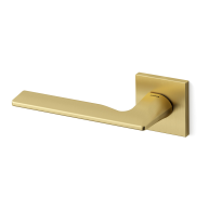 1461L Kiri deurkruk op rozet linkswijzend, satinmessing