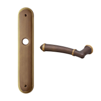 1510L Aurora deurkruk op langschild BB72 linkswijzend, matbrons