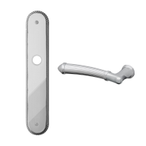 1510L Aurora deurkruk op langschild blind linkswijzend, chroom