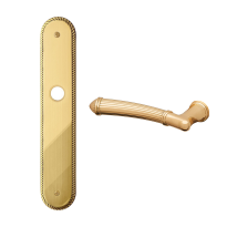 1510L Aurora deurkruk op langschild PC85 linkswijzend, 24k Goud