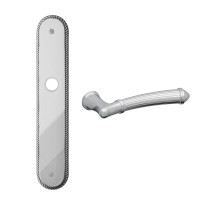 1510R Aurora deurkruk op langschild blind rechtswijzend, chroom