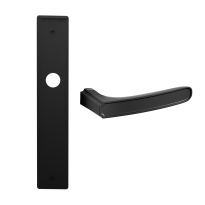 1870 Frame Q deurkruk op schild WC72/8, mat zwart