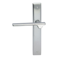 3190L Ara deurkruk op langschild linkswijzend, satinchrome/chrome