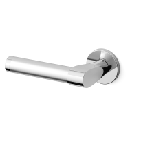 361L Tuc deurkruk op rozet linkswijzend, chrome/satinchrome