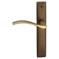 710L Zen deurkruk op langschild blind linkswijzend, mat brons