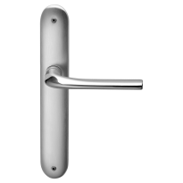 720 Filo deurkruk op langschild, satinchrome/chrome