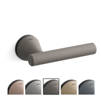 8021R Juno deurkruk op rozet rechtswijzend, mat zwart-duifgrijs