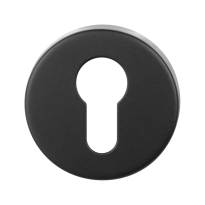 BLA902-R1 zwart egaal cilinderrozet rond 53x10mm