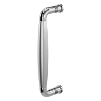 Deurgreep jaren 30 Ika RVS gepolijst met RVS geborsteld 207x63mm