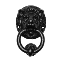 Deurklopper leeuwenkop zwart KP0896