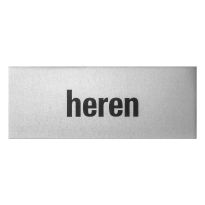GPF0401.80.0001 deurbordje 'Heren' rechthoekig, 50x130x0,5 mm