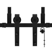 GPF0550.61 Dubbel schuifdeursysteem Lanka zwart 170 cm