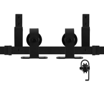 GPF0558.61 Dubbel schuifdeursysteem Mutka zwart 300 cm (2x150 cm)